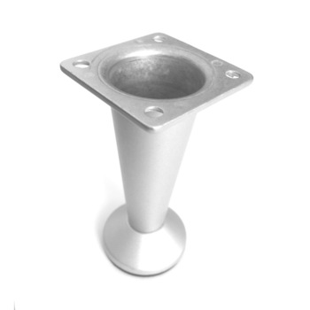 Picior metalic Ayak pentru mobilier H:80 mm, finisaj aluminiu Picior metalic Ayak pentru mobilier H:80 mm, finisaj aluminiu