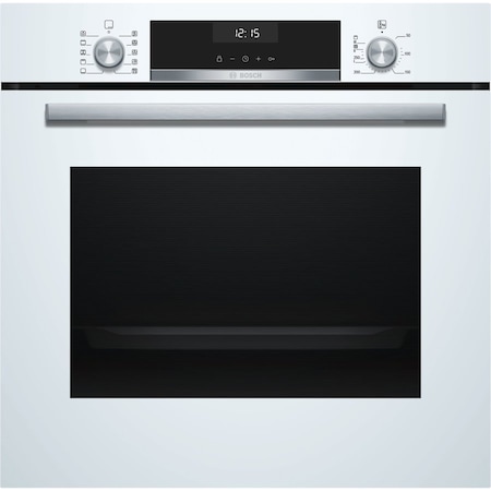 Cuptor incorporabil Bosch HBA5370W0, Electric, Multifunctional , 71 L, Clasa energetica A, Sticla alb