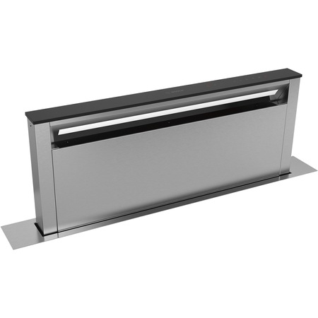 Hota incorporabila decorativa Bosch DDD96AM60, Putere absortie 690 m3/h , 1 motor, 90 cm, Inox cu sticla neagra