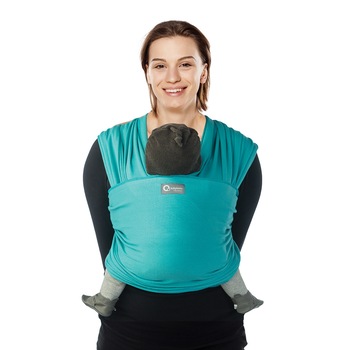 Sistem de purtare wrap elastic Tricot Slen Fresh Mint Organic Babylonia Sistem de purtare wrap elastic Tricot Slen Fresh Mint Organic Babylonia