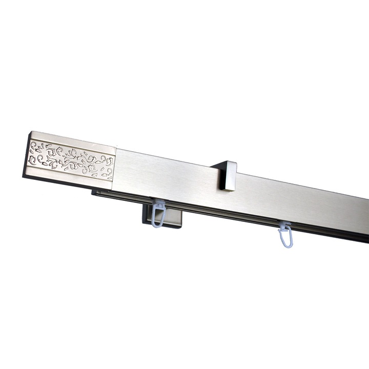 Galerie dubla SQUARE LINE - SQUARE - ARTIS dublu 400 cm crom mat