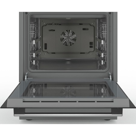 Aragaz Bosch HKS59D250, Plita vitroceramica, 4 zone gatit, Electric, Grill, Autocuratare EcoClean Direct, Display LCD, Clasa A, 60 cm, Inox