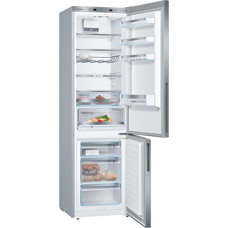 Combina frigorifica Bosch KGE39VL4A, 337 l, Clasa A+++, Low Frost, VitaFresh, H 201 cm, Inox