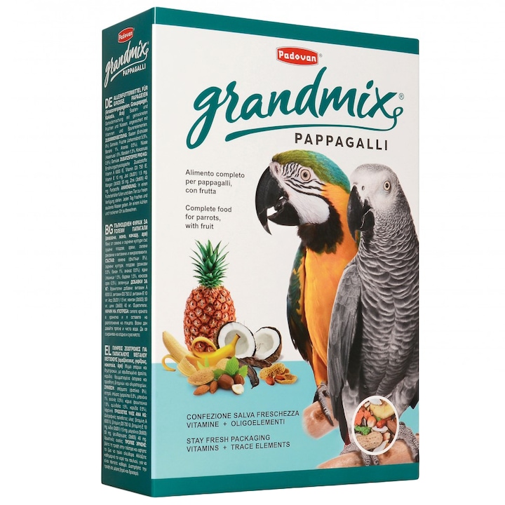 Hrana Padovan pentru papagali, Grandmix, 600 g