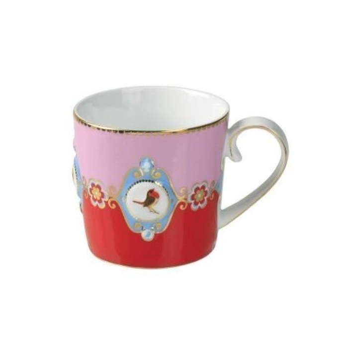 Cana rosie / roz cu medalion