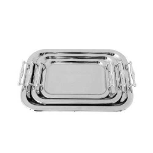 Set 3 tavi pentru servire din inox SKY Grunberg, 19CM, 24CM, 29CM sky