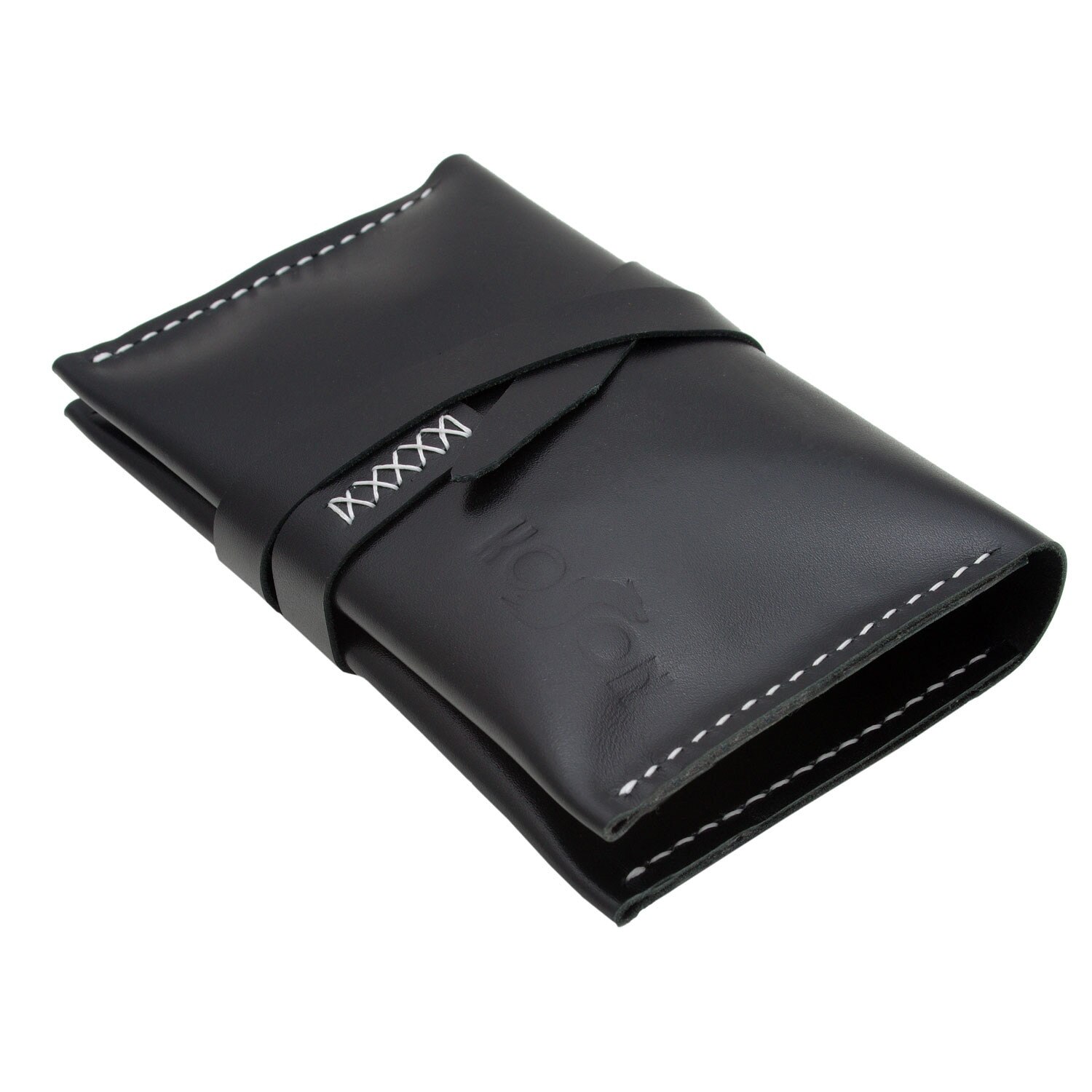 Portofel handmade negu Koson pentru tutun din piele naturala