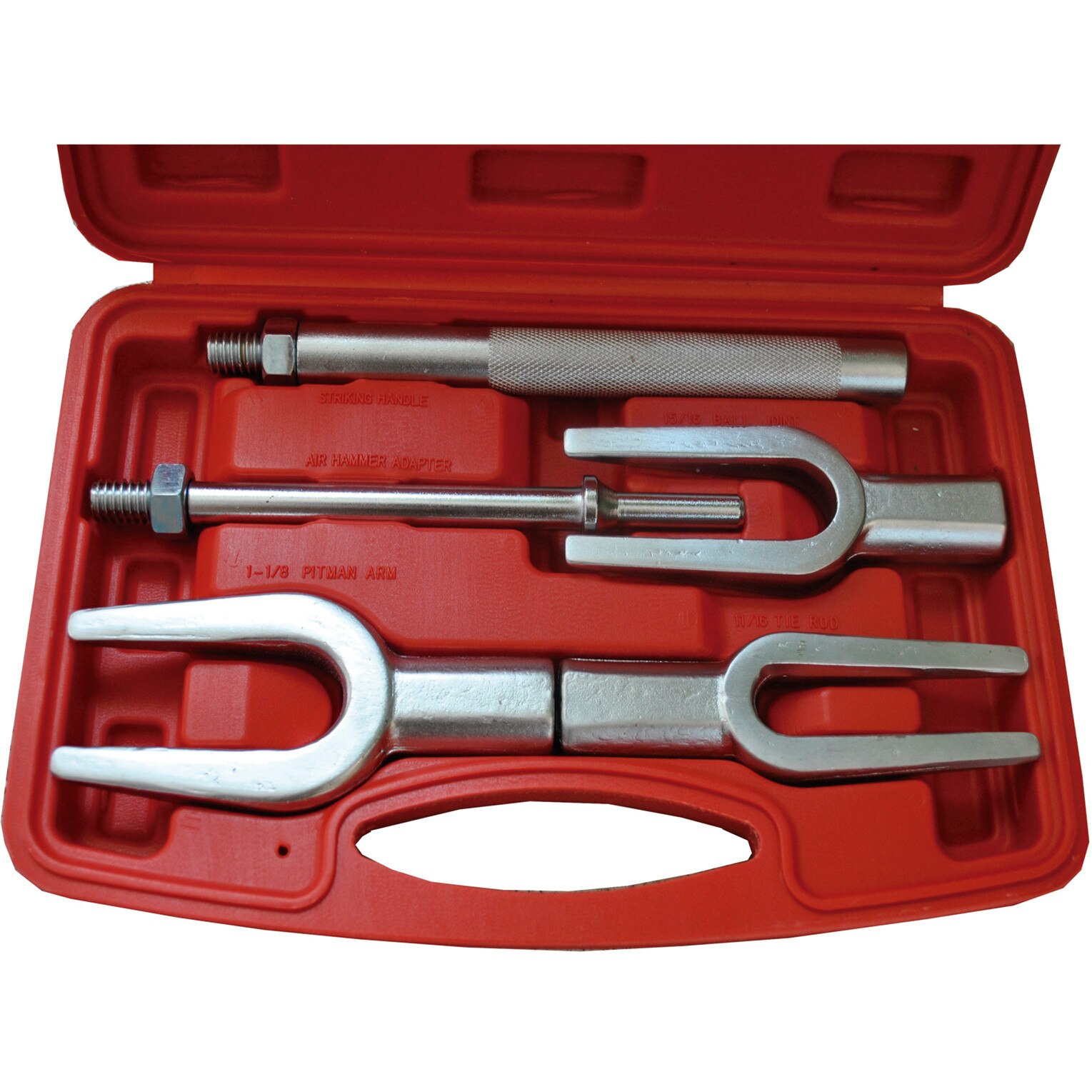 Set de dispozitive pentru extras pivoti, rotule si capuri de bara, 5 piese