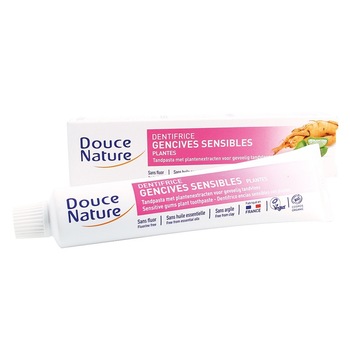 Pasta de dinti cu plante pentru gingii sensibile BIO, Douce Nature 75ml Pasta de dinti cu plante pentru gingii sensibile BIO, Douce Nature 75ml