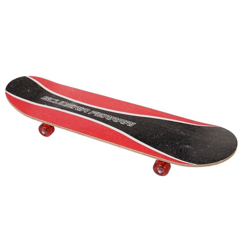 Skateboard Seven Polska Ferrari, culoare Rosu/Negru