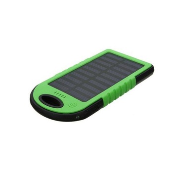 Baterie externa cu incarcare solara, capacitate 5000 mAh, 2 x USB Baterie externa cu incarcare solara, capacitate 5000 mAh, 2 x USB