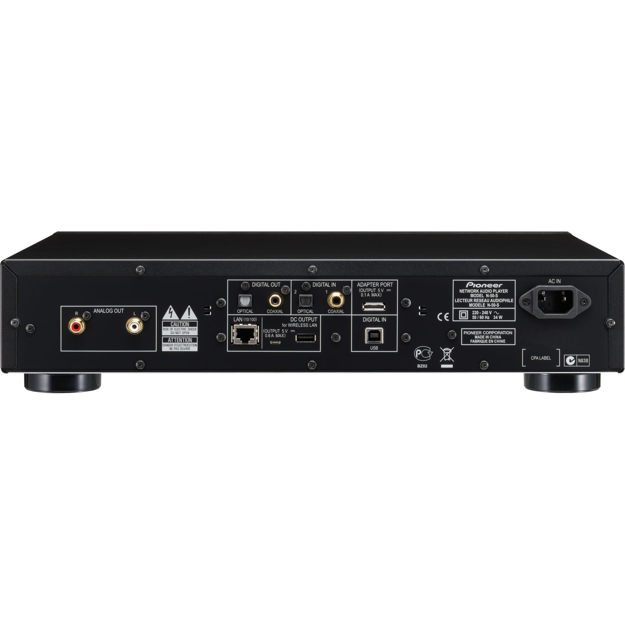 Network Audio Player Pioneer N-50-K, Negru - eMAG.ro