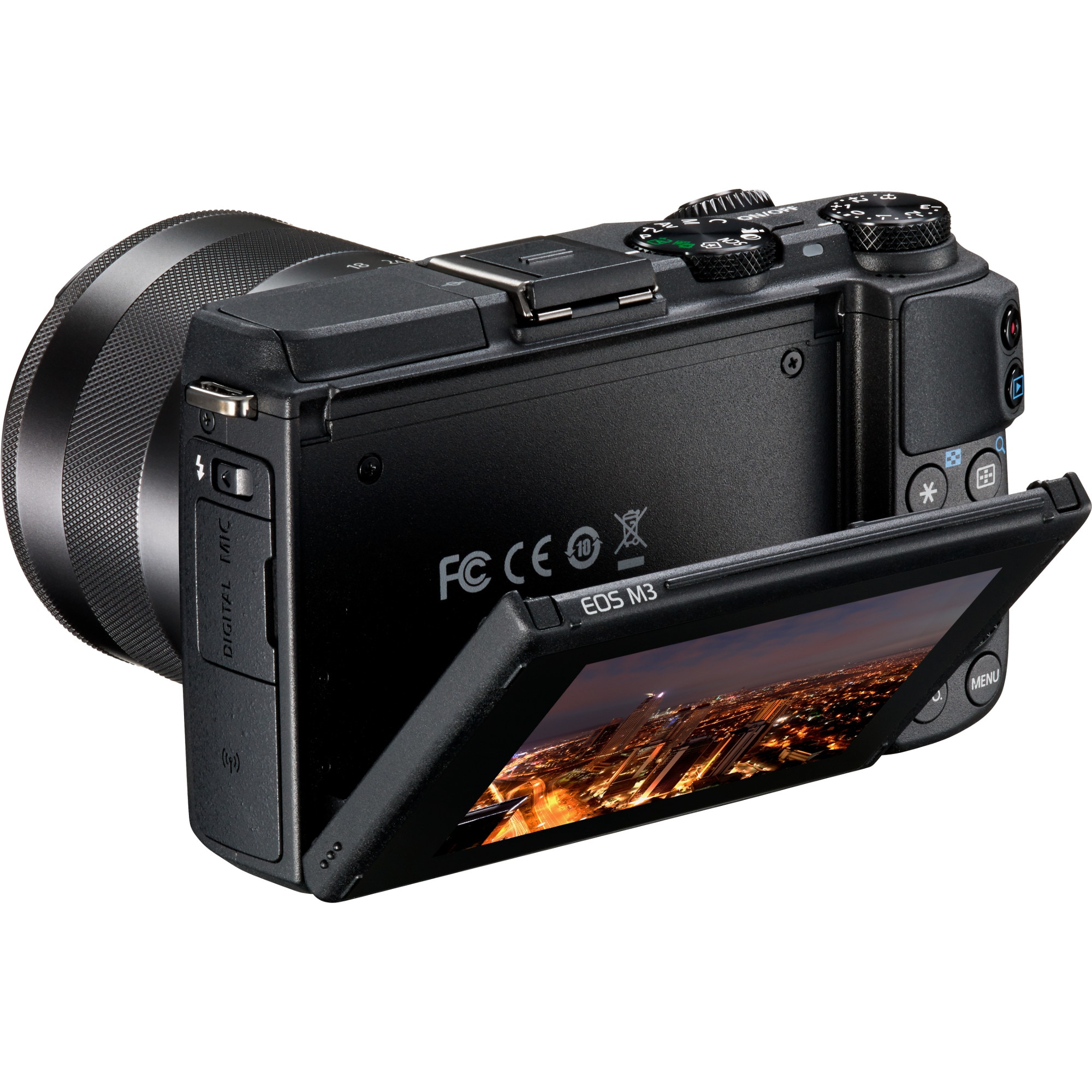 Aparat foto Mirrorless Canon EOS M3, 24 MP, Body, Black + Obiectiv