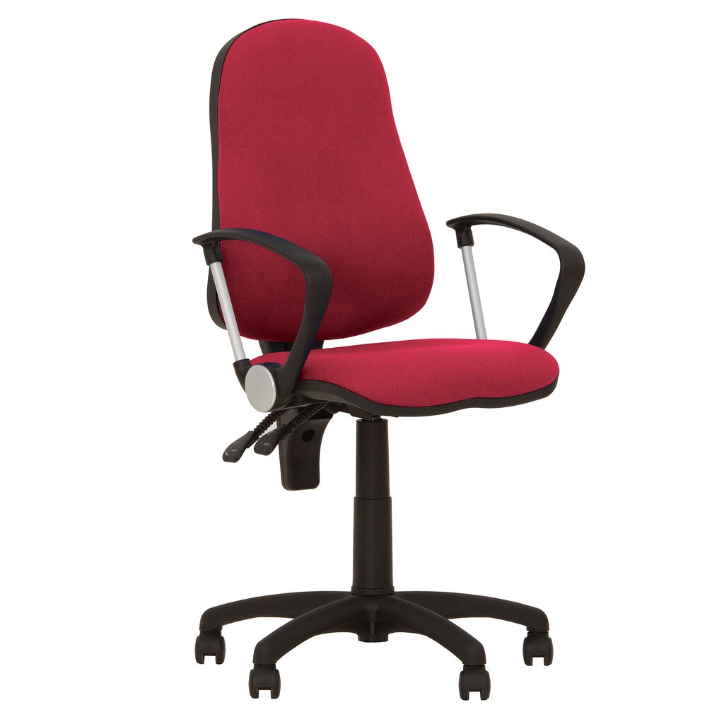 Scaun de birou OFFIX GTP, Rosu stofa fiji