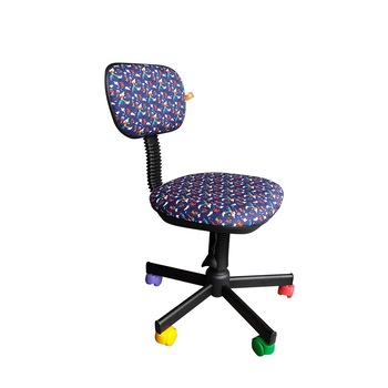 Scaun copii BAMBO, Albastru stofa cu model Scaun copii BAMBO, Albastru stofa cu model