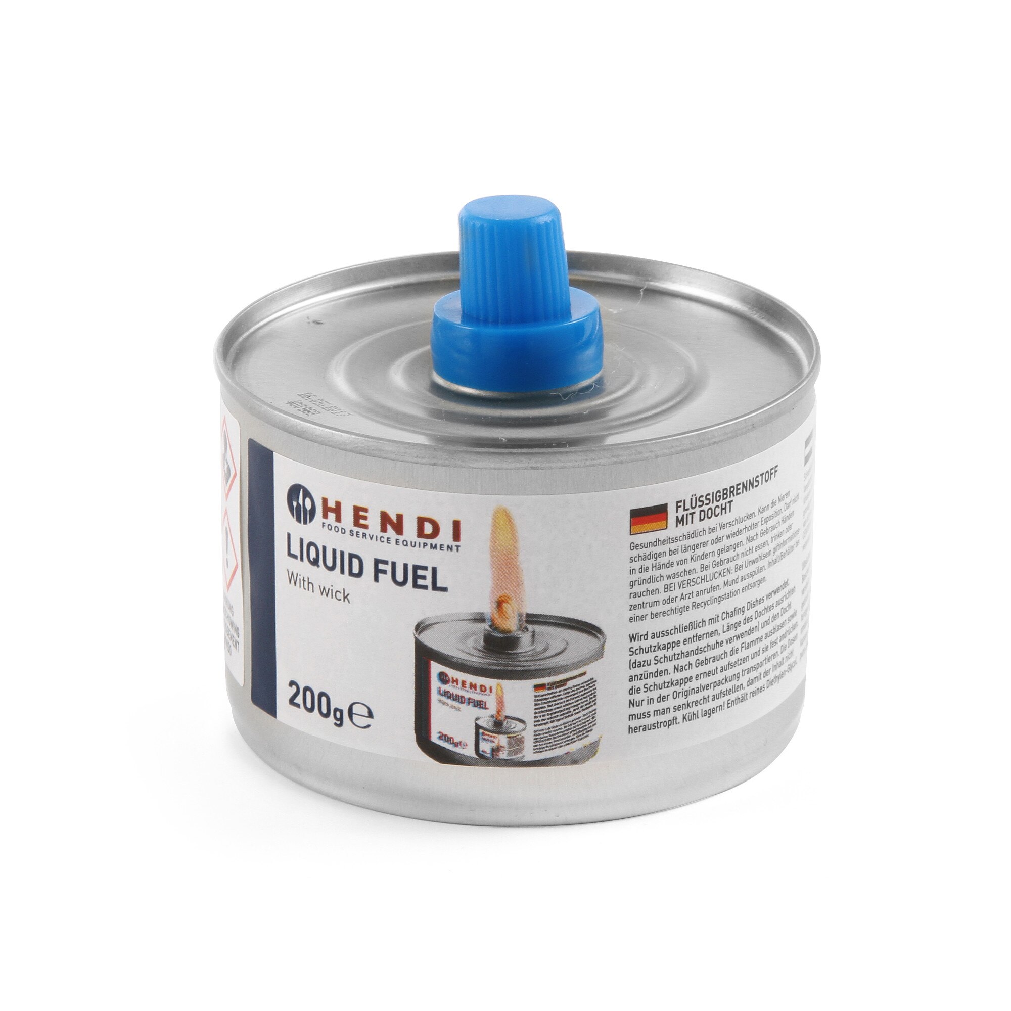 Combustibil Hendi lichid cu fitil - 6 in tava - 145 gr