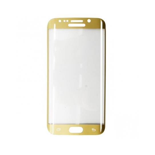 Folie de protectie curbata MyStyle 3D Gold pentru Samsung Galaxy S6 EDGE