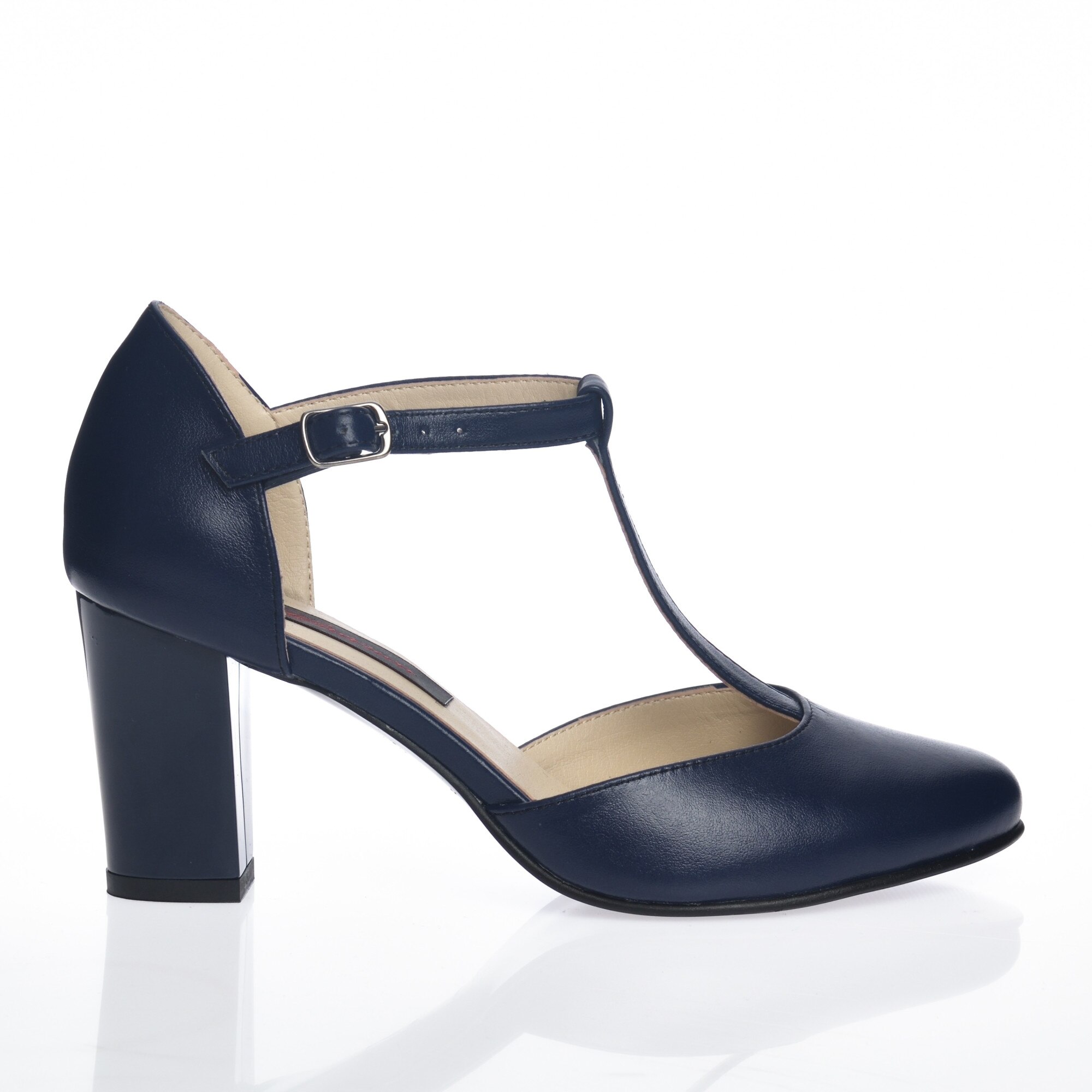 Sandale dama din piele naturala - Bleumarin Box - D9 BB