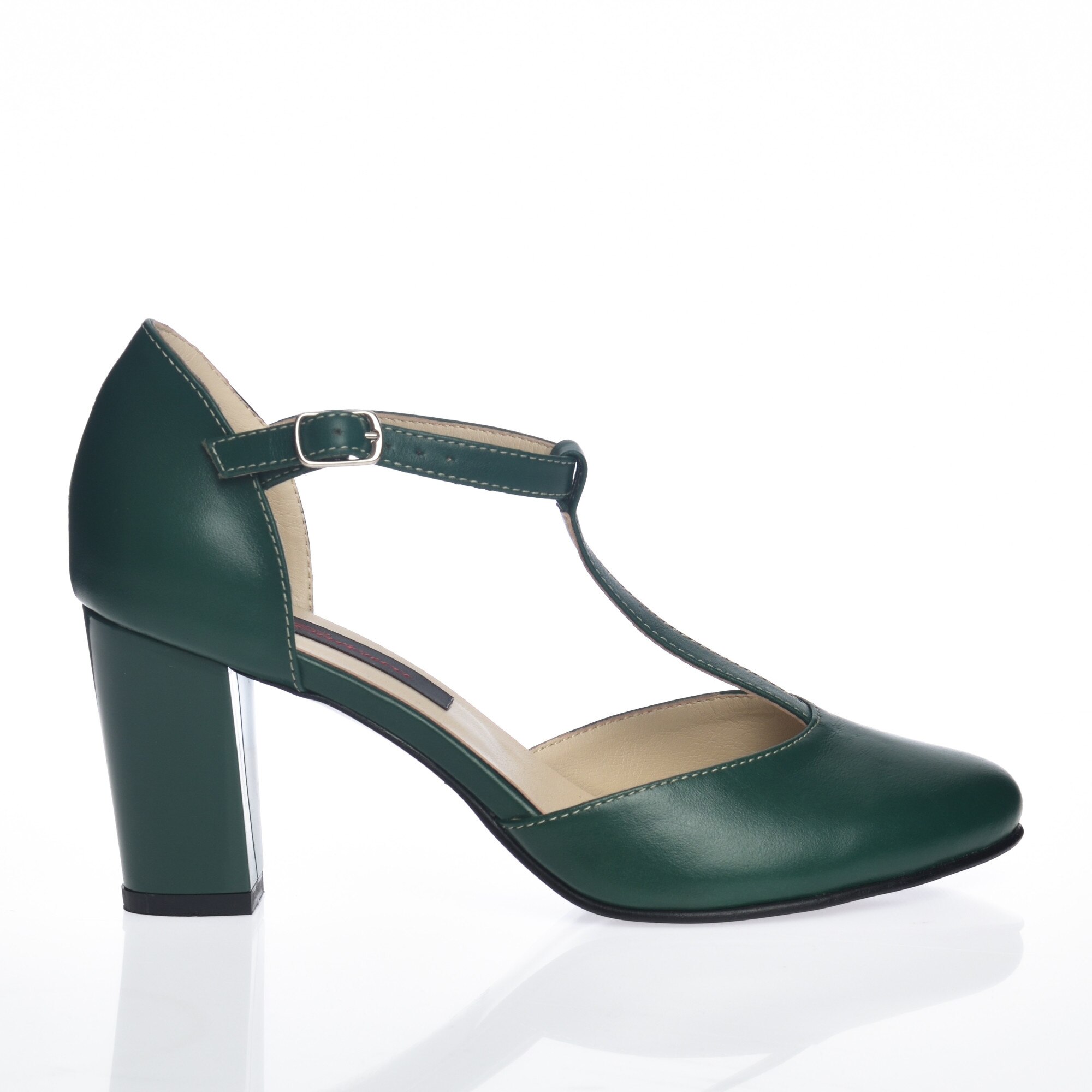 Sandale dama din piele naturala - Verde Box - D9 VB