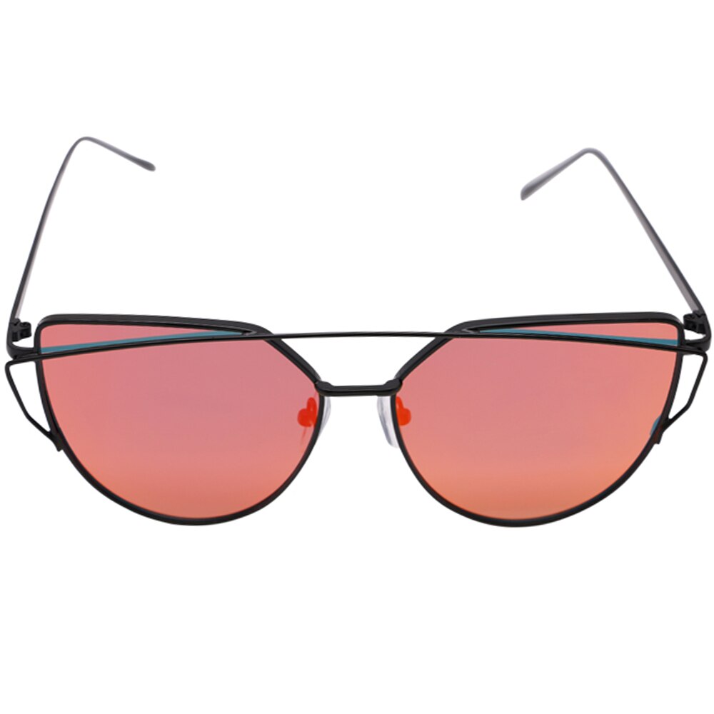 Ochelari de soare pentru femei, Metalici, Cat Eye, 2868C3 Rosu