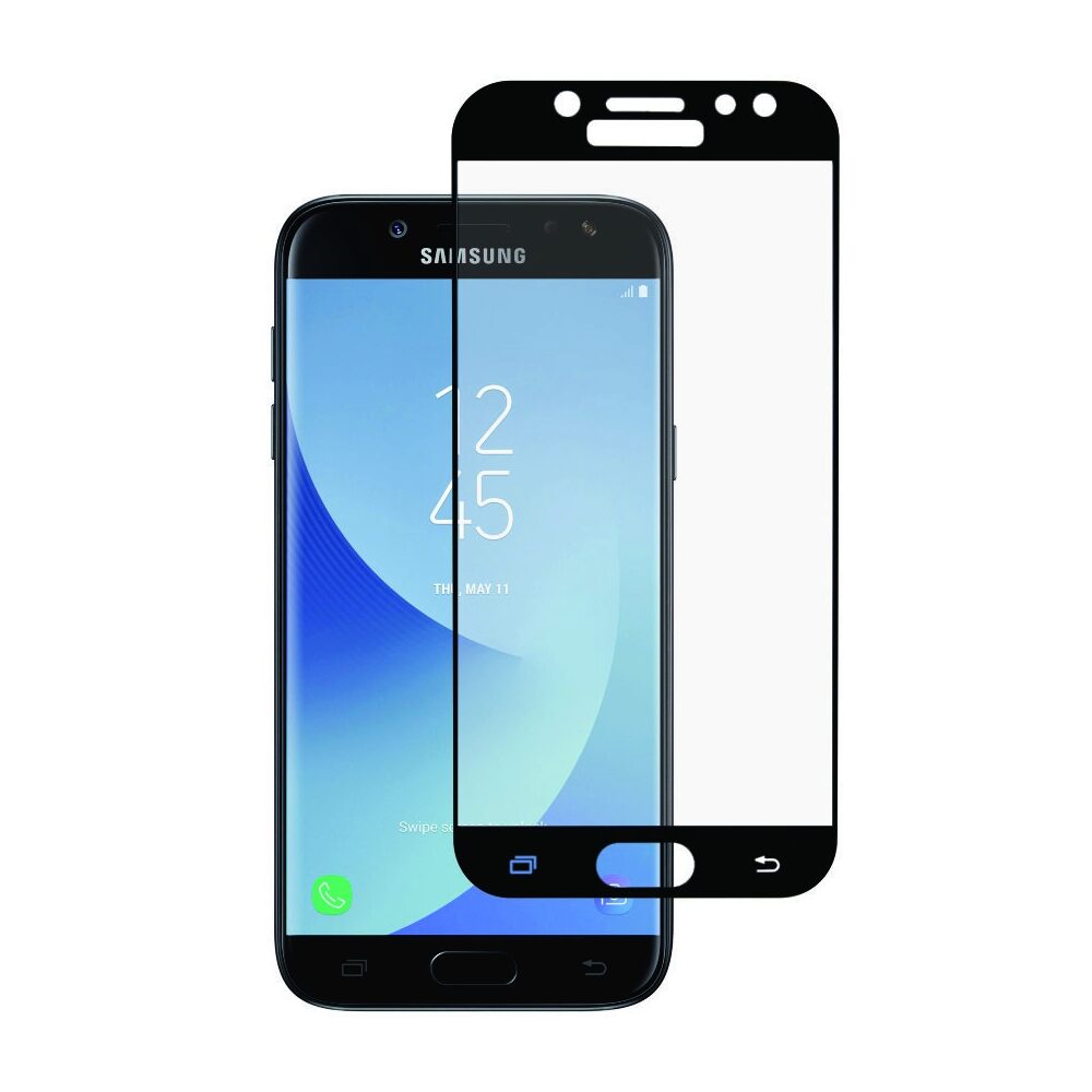 Folie Sticla BlueStar pentru Samsung Galaxy J5 (2017), 3D, Full Cover (acopera tot ecranul), Negru