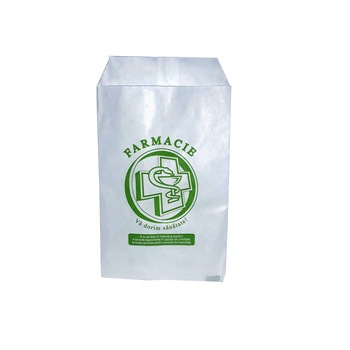 Set 3000 Pungi Hartie Imprimate pentru Farmacie, 9x15 cm Set 3000 Pungi Hartie Imprimate pentru Farmacie, 9x15 cm