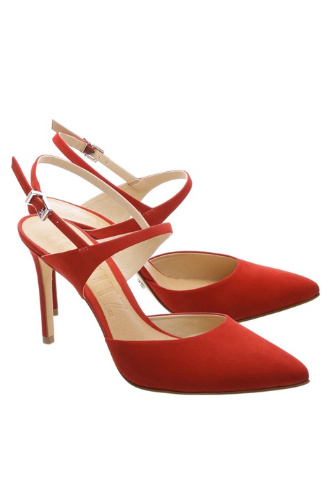 Pantofi Schutz Nobuck, rosii, 36