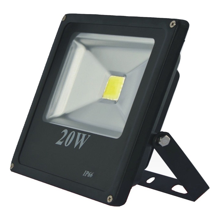 Proiector led 20 W, slim, lumina alba rece
