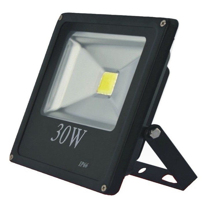 Proiector led 30 W, slim, lumina alba rece