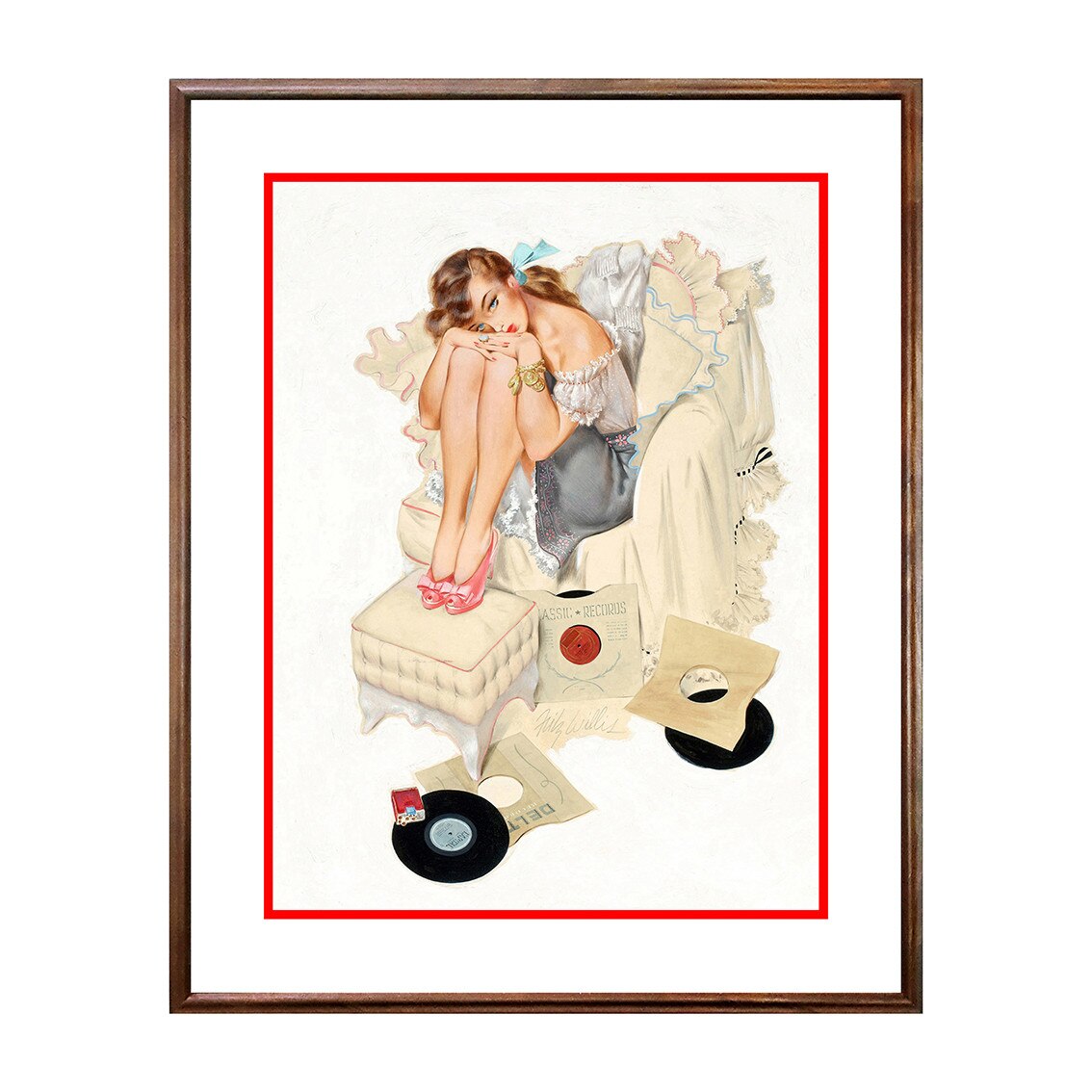 Tablou Poster, Vintage Pin-Up - VP-107, 40 x 50 cm