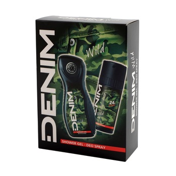 Set Denim Wild: Gel de dus, 250 ml + Deodorant 150 ml Set Denim Wild: Gel de dus, 250 ml + Deodorant 150 ml