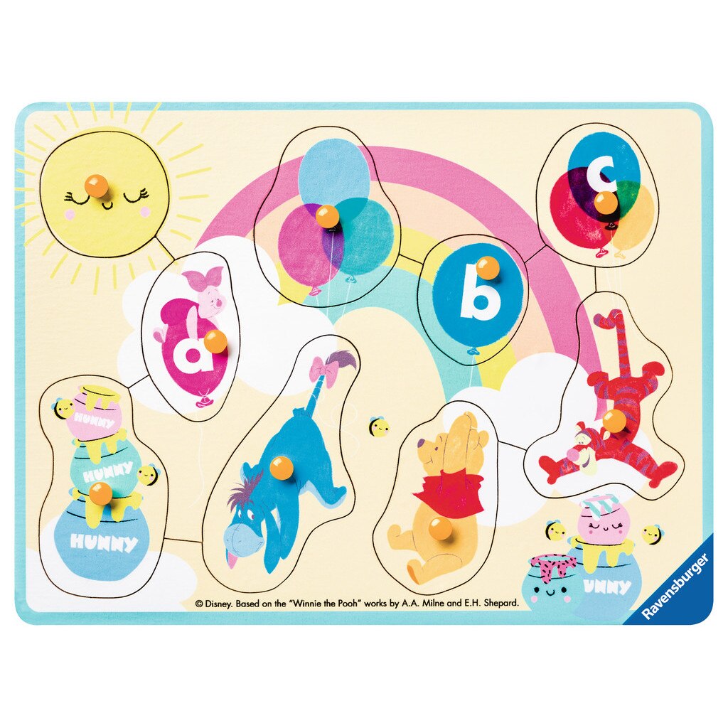 Puzzle din lemn Ravensburger - Winnie, 9 piese (03685)