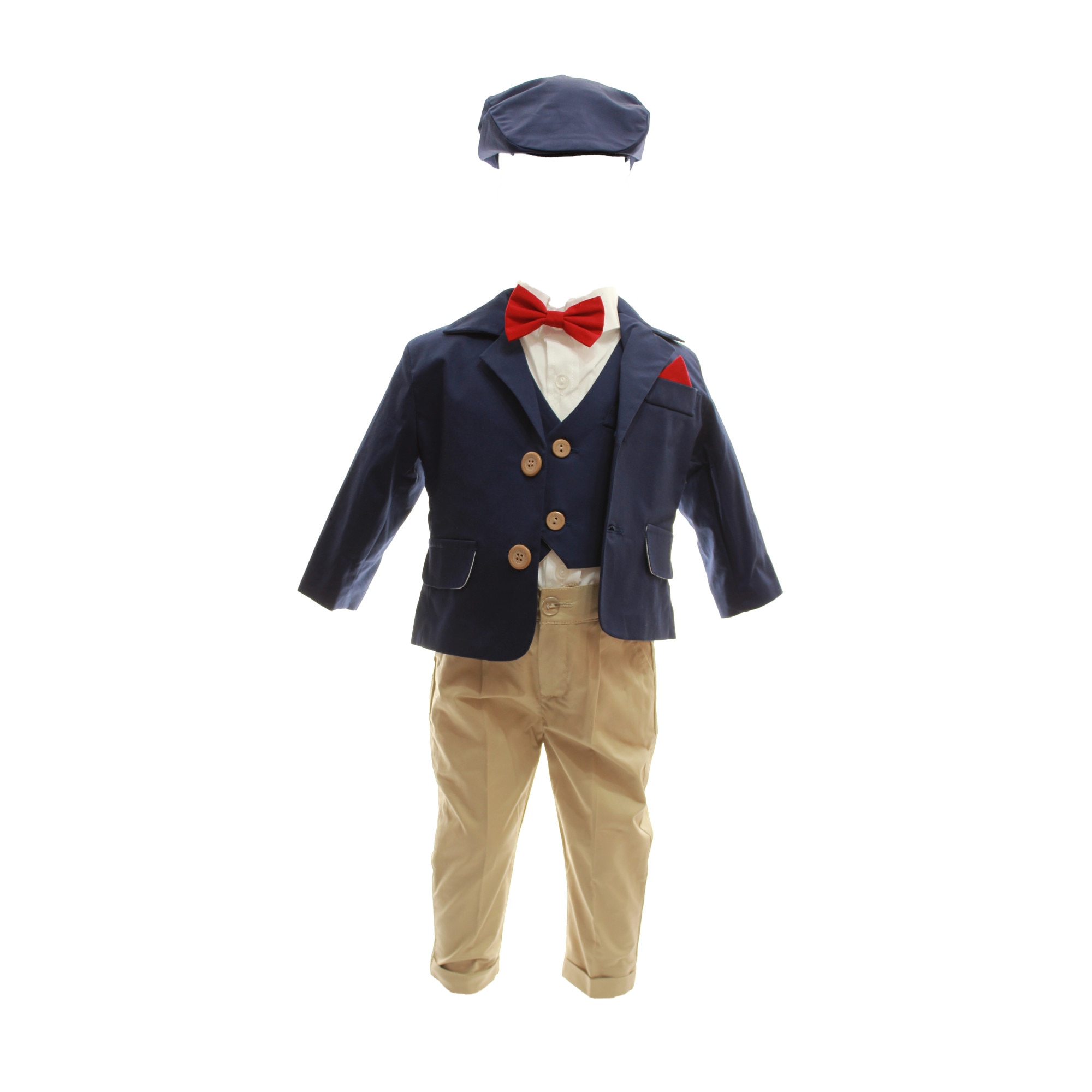 Costum botez Baby Boss bleumarin, varsta 3-6 luni