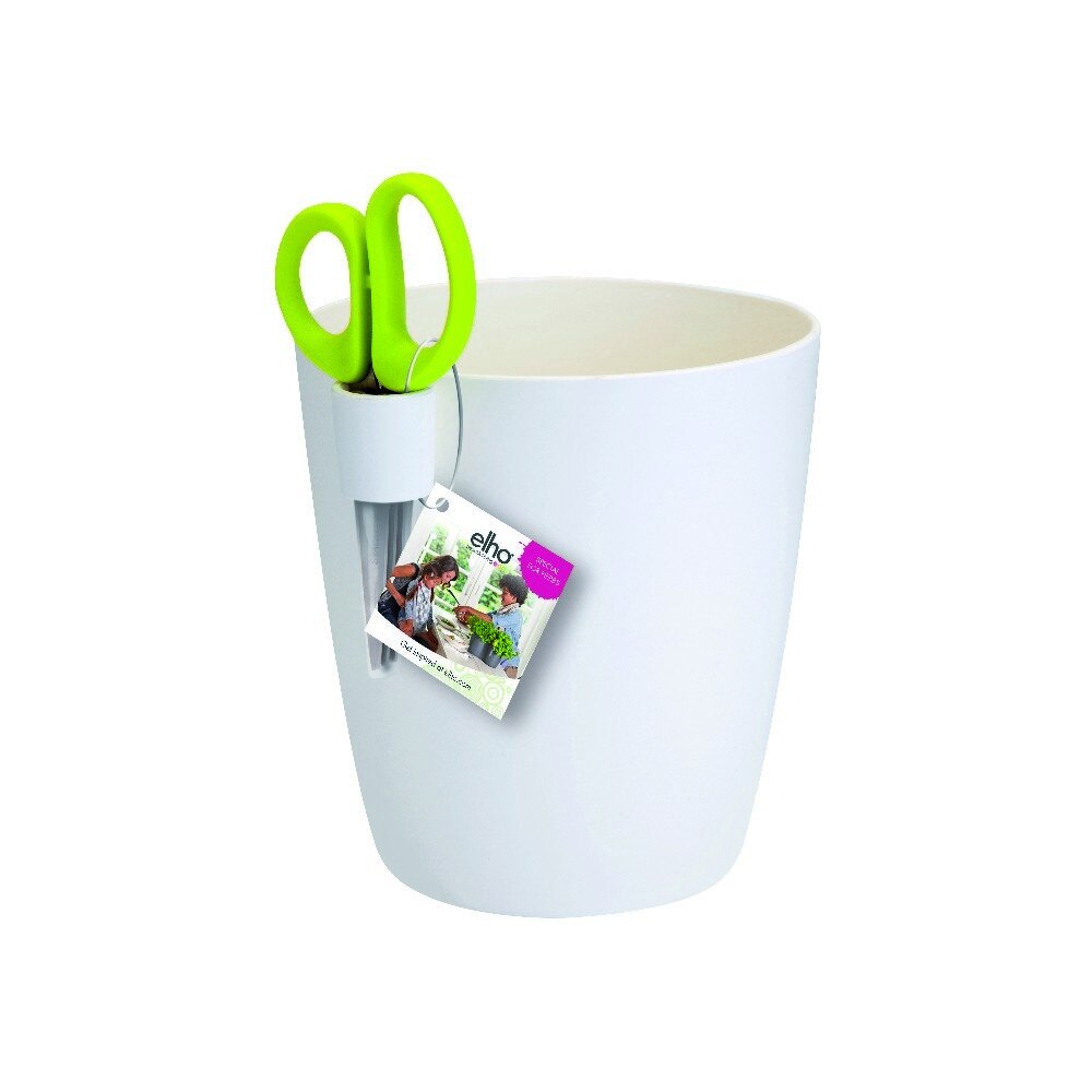 Ghiveci pentru plante aromatice Brussels Herbs single mic alb