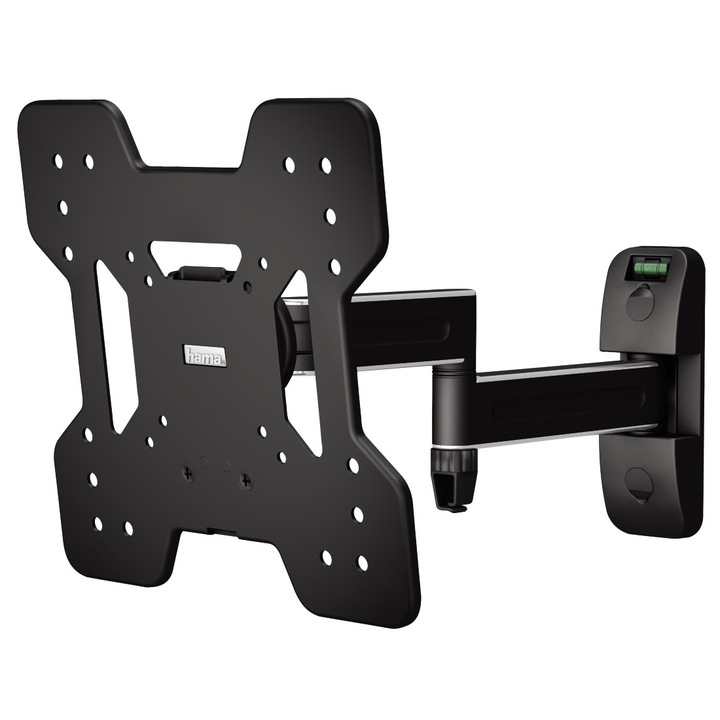 Стенна стойка за TV Hama 118053, Регулируема, 19"-48", 25 кг, Черна