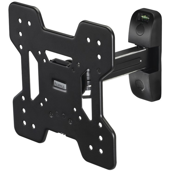 Стенна стойка за TV Hama 118052, Регулируема, 19"-48", 25 кг, Черна