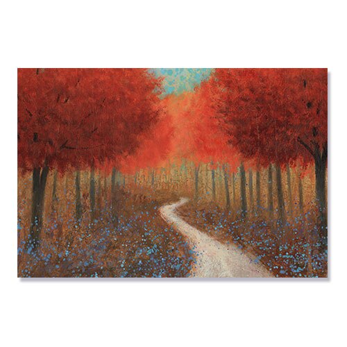 Tablou Canvas - Padure, Frunze, Toamna, Portocaliu, 60 x 80 cm