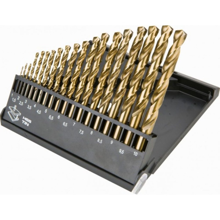 GRAPHITE 57H199 Fúrószár készlet, fémhez, HSS-TIN