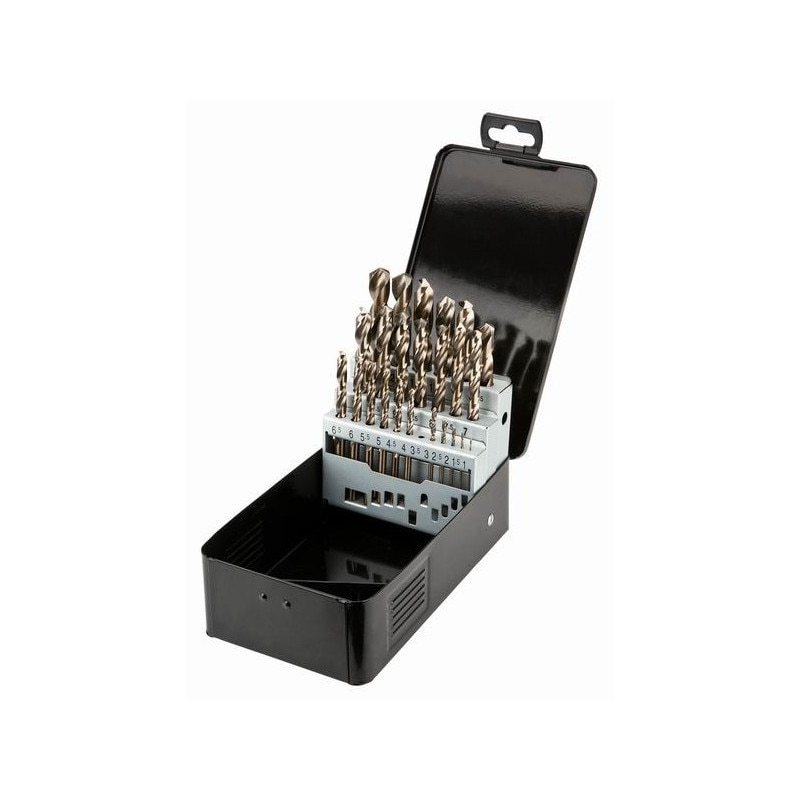 Set burghie 25 buc, pentru metal HSS-TIN, GRAPHITE 57H200