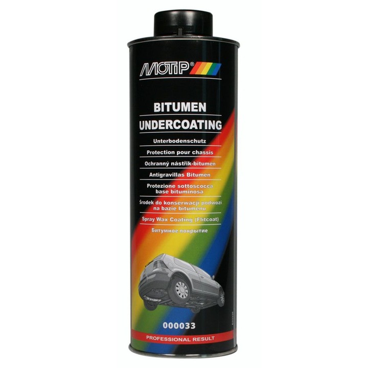 Dupli-Color MOTIP Bitumen Undercoating Alvázvédő bitumenes fekete aeroszol, 1000ml