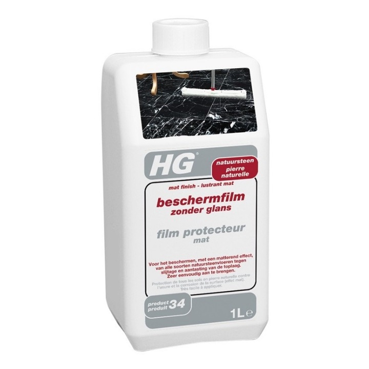 Почистващ Препарат HG 338 Защитно Матово Покритие за Естествен Камък, 1л