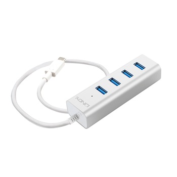HUB USB TIP C 3.1 CU 4 PORTURI, LINDY L43154 HUB USB TIP C 3.1 CU 4 PORTURI, LINDY L43154