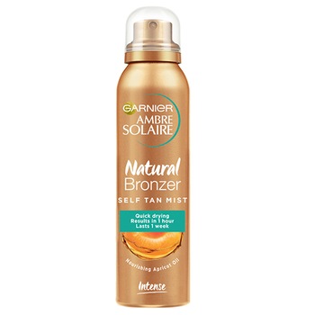 Spray autobronzant Garnier Ambre Solaire No Streaks Bronzer pentru ten cu piele inchisa, 75 ml Spray autobronzant Garnier Ambre Solaire No Streaks Bronzer pentru ten cu piele inchisa, 75 ml