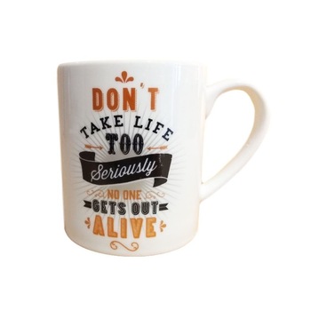 Cana, din ceramica, Widdop, alba, cu textul  Cana, din ceramica, Widdop, alba, cu textul