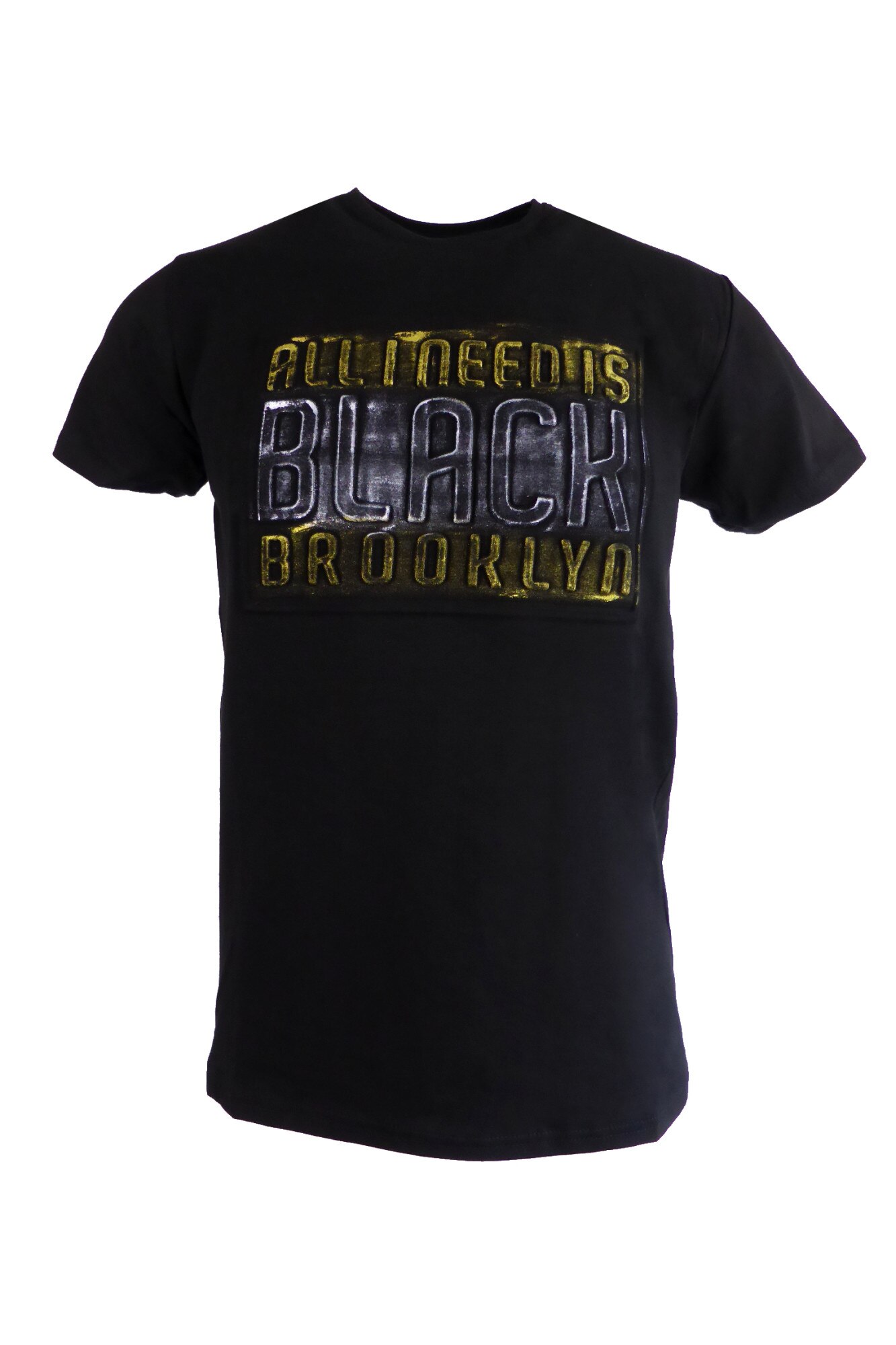 Tricou - UNIVERS FASHION - negru cu efect 3D 