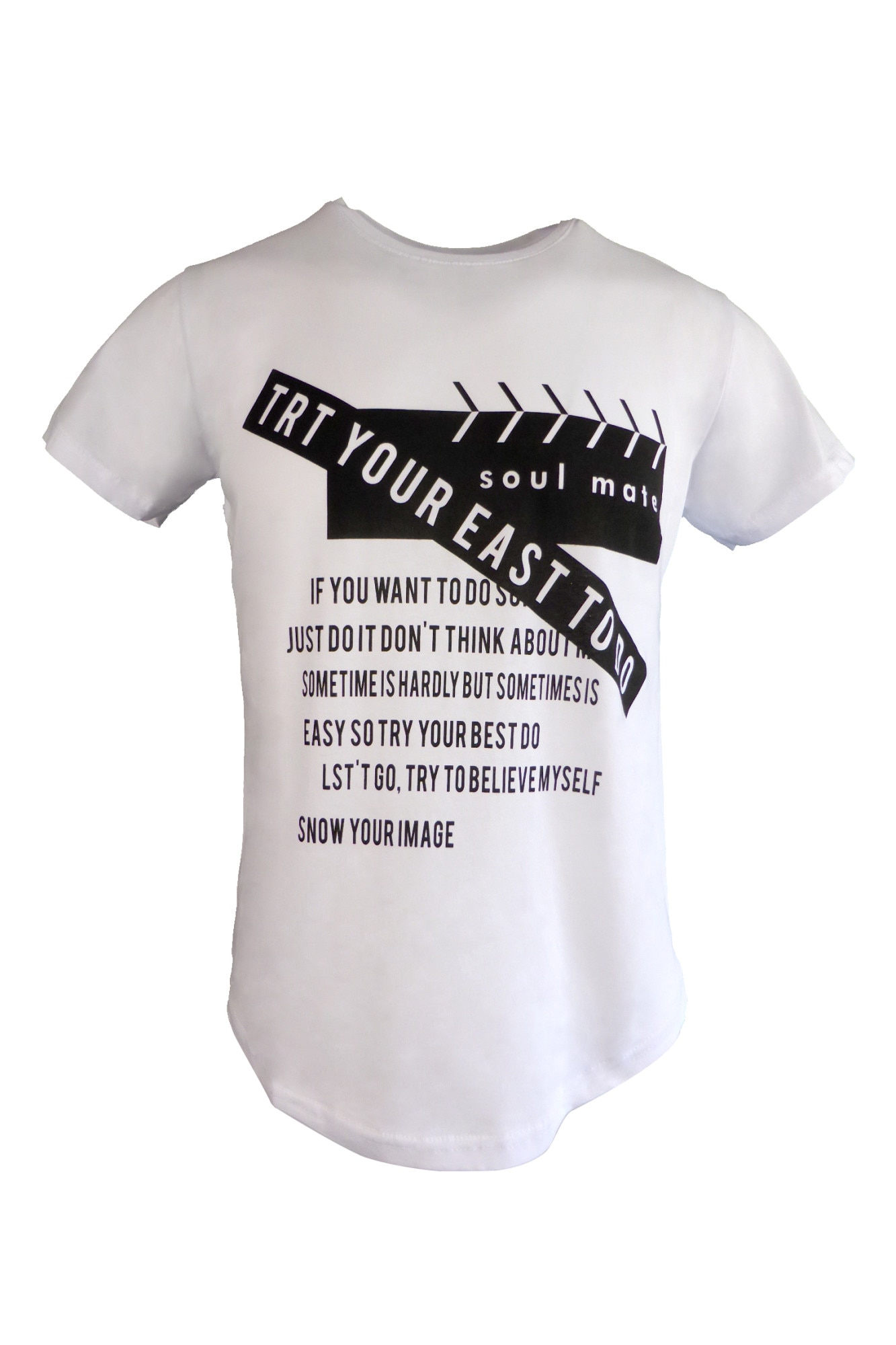 Tricou - UNIVERS FASHION - alb, imprimeu 