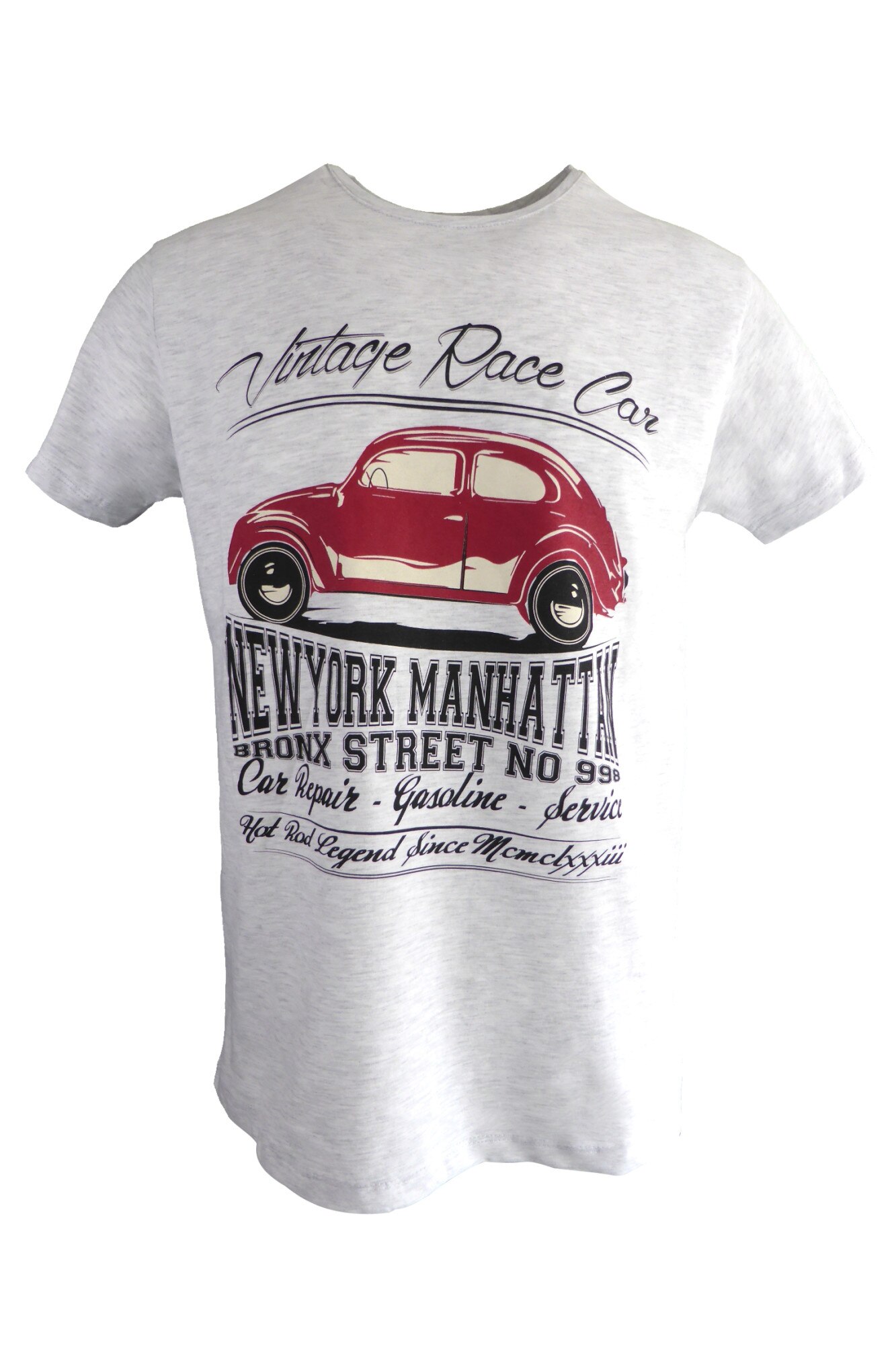 Tricou - UNIVERS FASHION - gri, imprimeu 