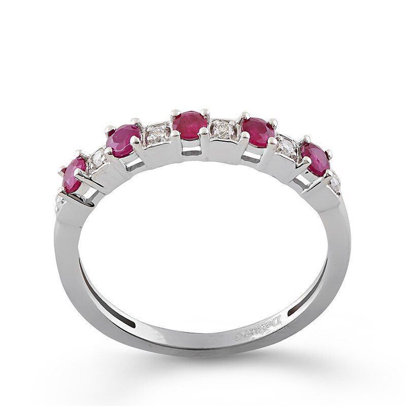 Inel Deruvo Aur 18k Diamante, Rubine, 55 RAJR25793-RUDW