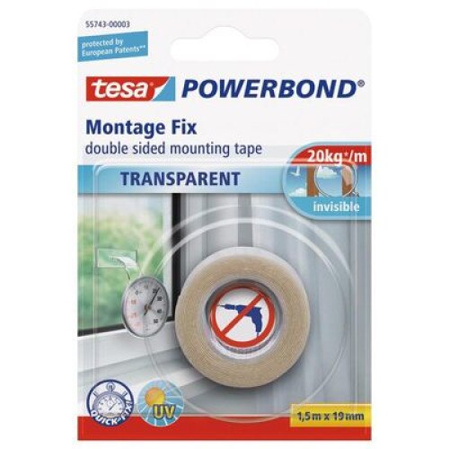 Banda Montaj Transparenta 1,5MX19MM