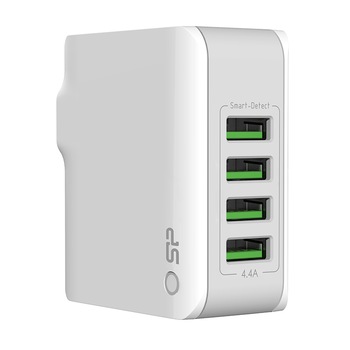Incarcator retea Silicon Power Boost Charger WC104P, 4xUSB, 4.4A, White Incarcator retea Silicon Power Boost Charger WC104P, 4xUSB, 4.4A, White